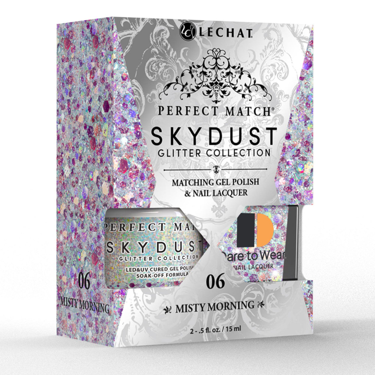 Lechat Perfect Match Sky Dust Gel Polish Misty Morning 0.5 oz - # SDMS06 - Premier Nail Supply