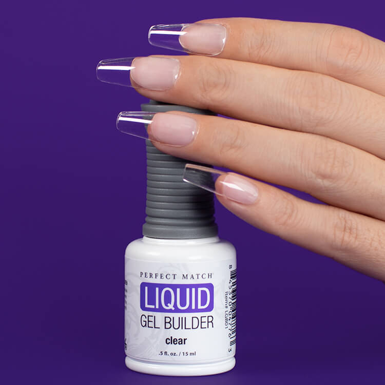LeChat - Liquid Gel Builder Brush Clear0.5 oz - #LGB01