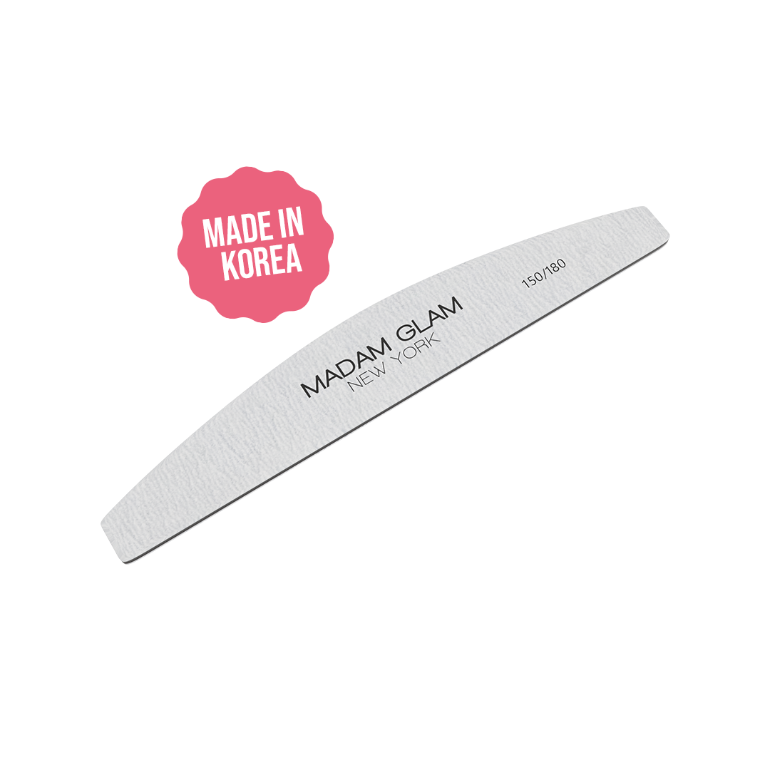 Half Moon Shape 150/180 Grit Nail File