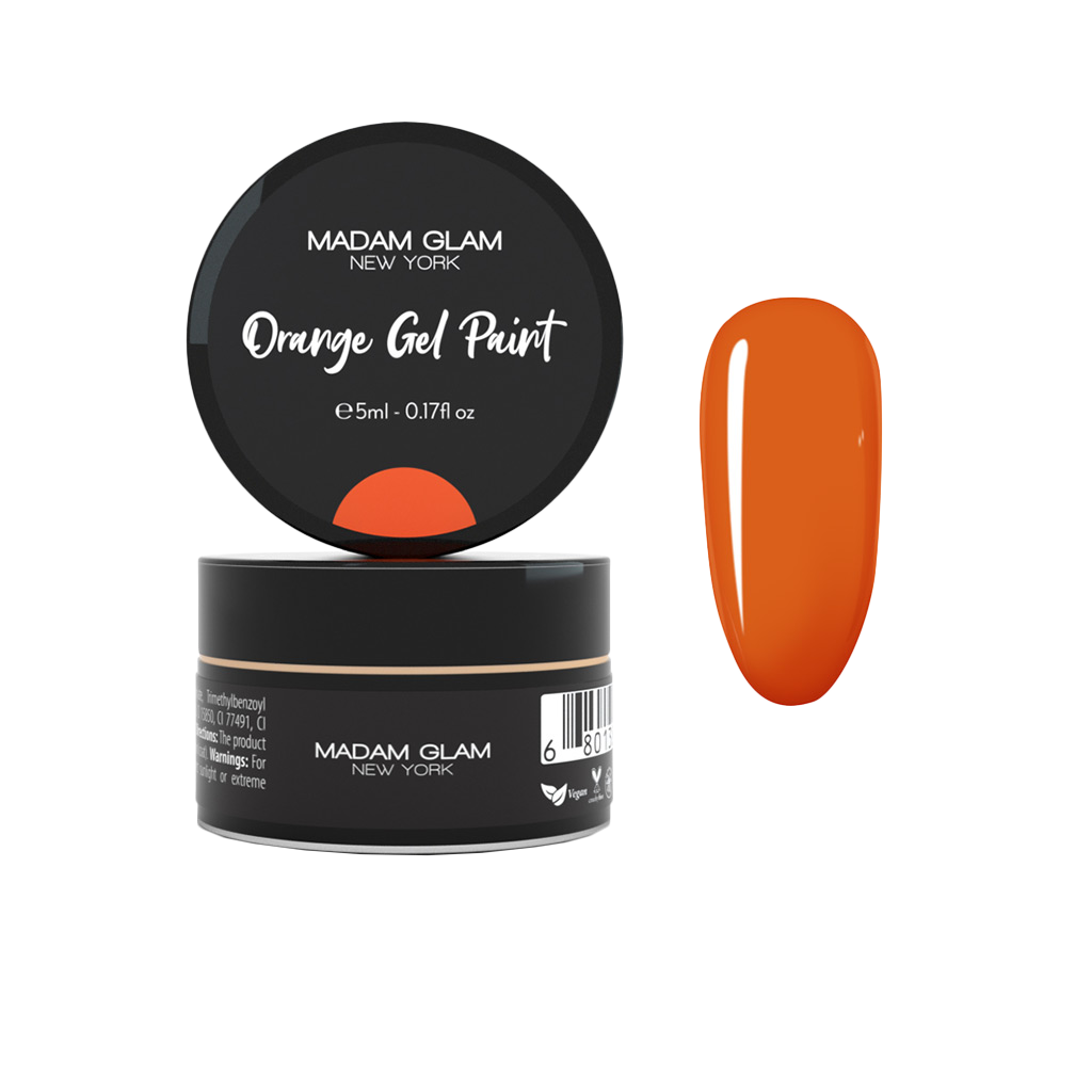 Orange Gel Paint