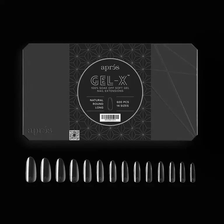 Apres Gel-X® Natural Round Long Box Of Tips - Pro (600PCS)