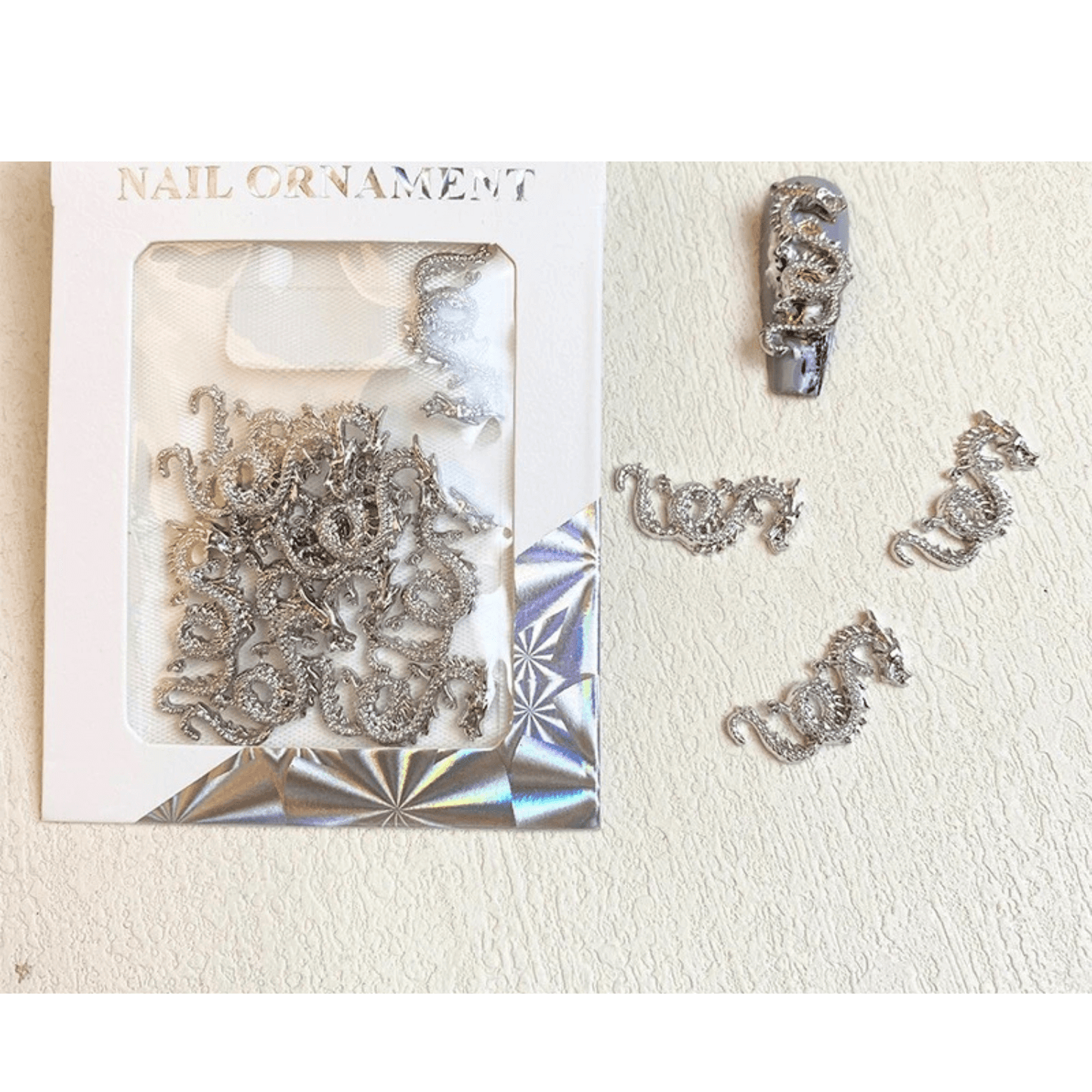 Nail Charm 3D Dragon 10pcs/bag - Premier Nail Supply
