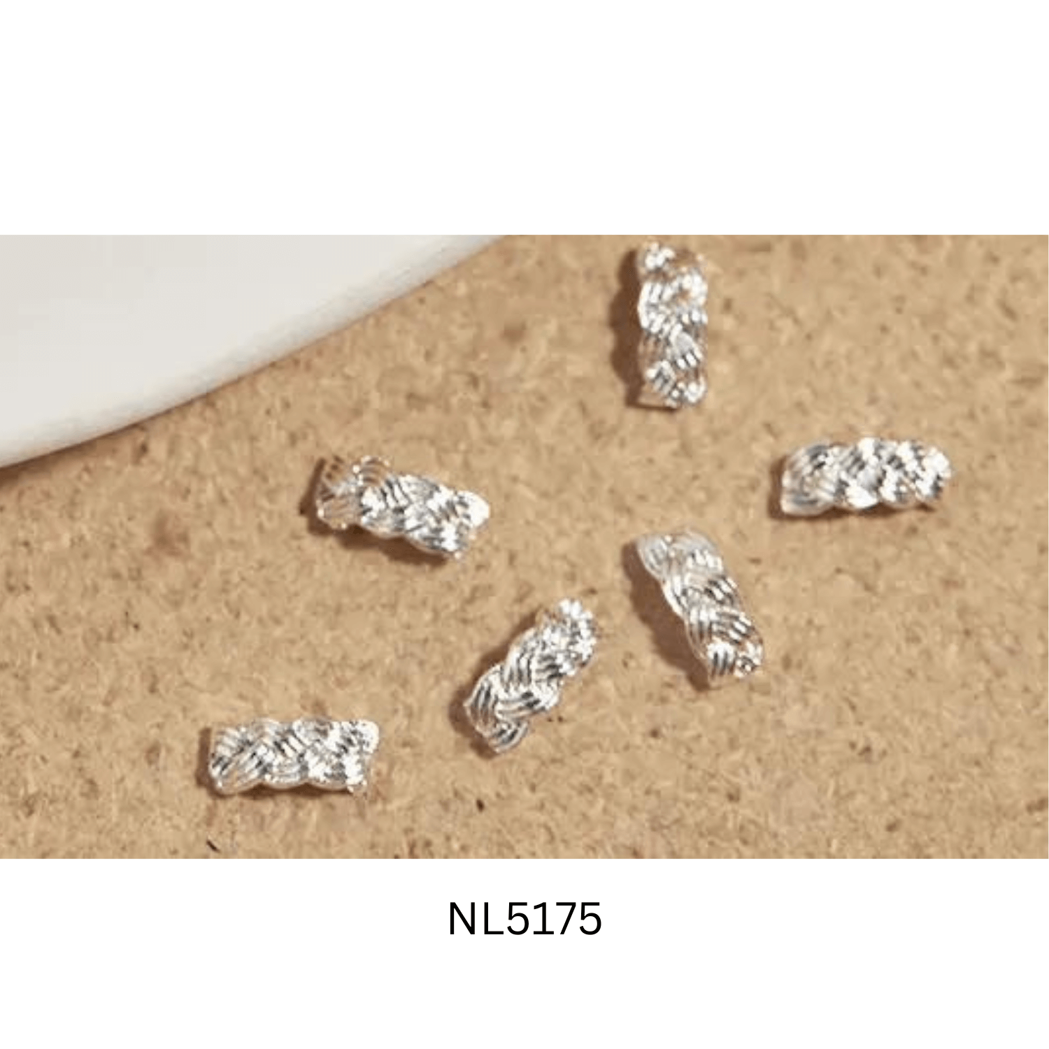 Nail Charm Twist Metal pcs/bag - Premier Nail Supply