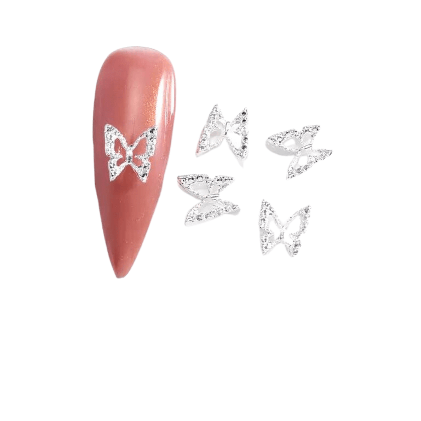 Nail Charm 3D Diamond Butterfly 2 pcs/bag - Premier Nail Supply