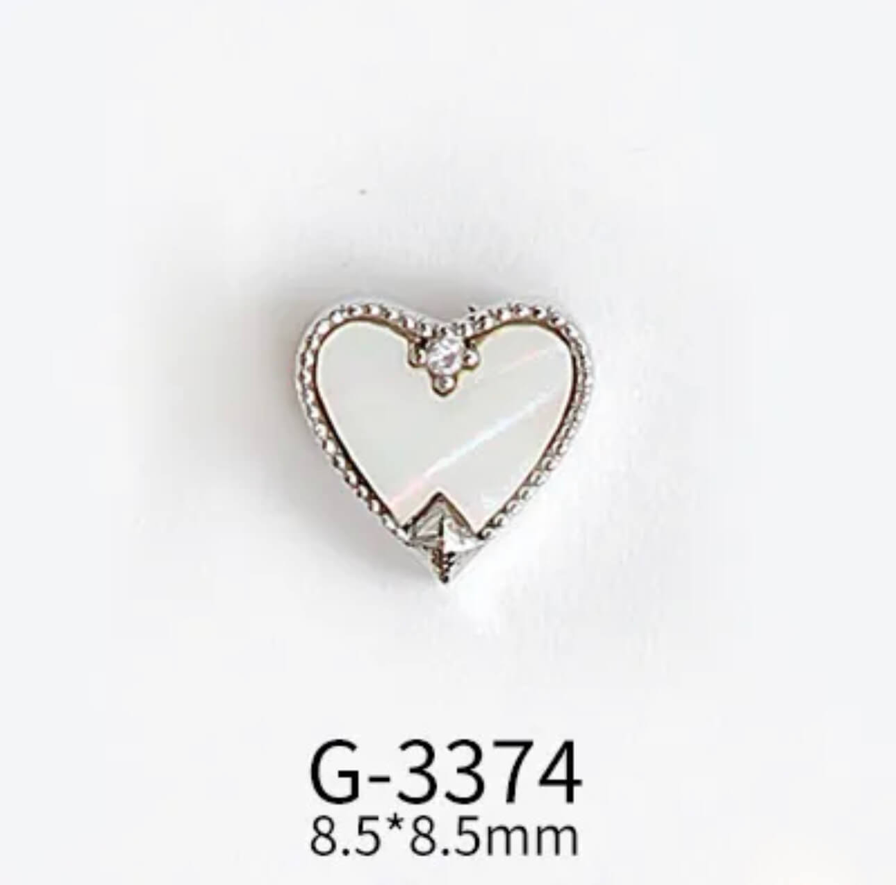 Nail Charm Heart Seashell 2 pcs/bag - Premier Nail Supply