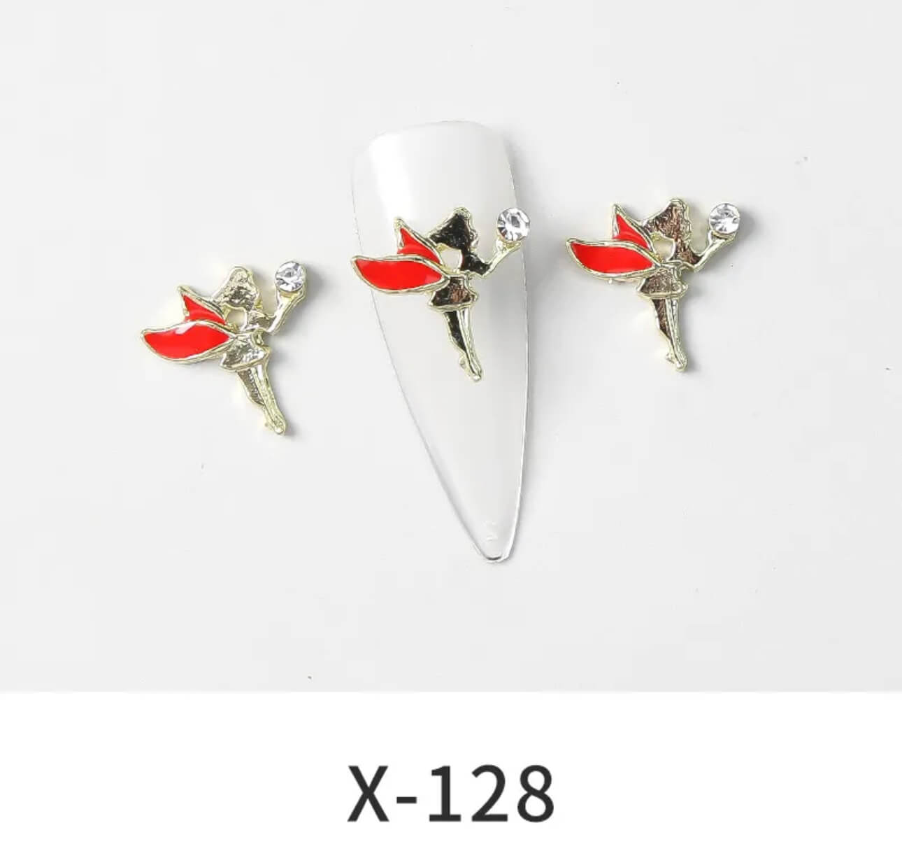 Nail Charm 3D Tinker Bell with Rhinestone 2 pcs/bag - Premier Nail Supply