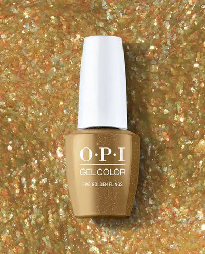 OPI Gel Polish - Five Golden Flings 0.5 oz - #HPQ02 - Premier Nail Supply