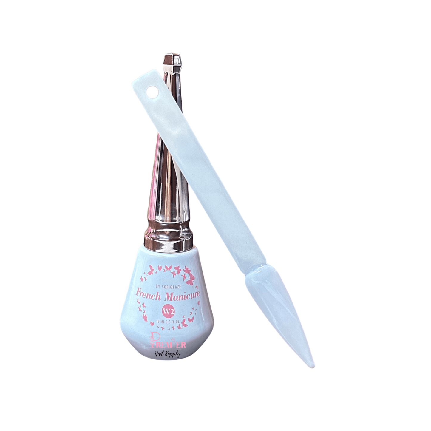 SofiGlaze Gelcolor Ice Milky White 0.5 oz - #W2 - Premier Nail Supply