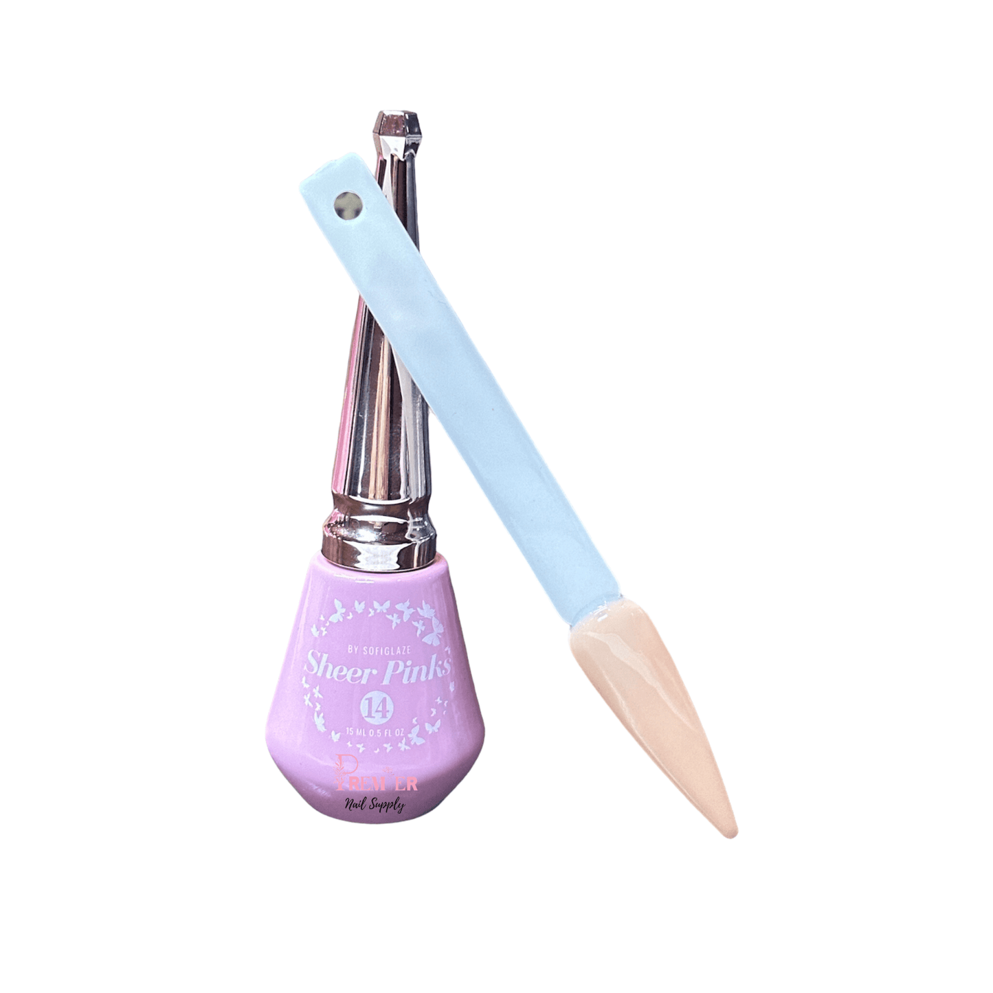 SofiGlaze Gelcolor Sheer Pink Au Natural 0.5 oz - #14 - Premier Nail Supply