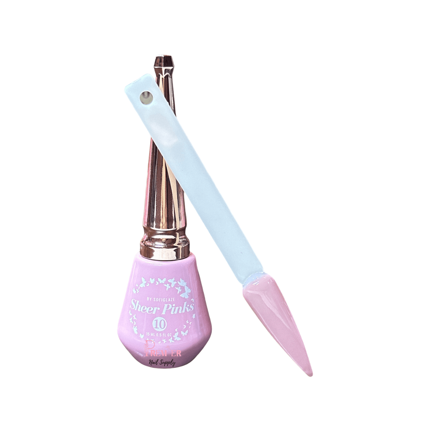 SofiGlaze Gelcolor Sheer Pink Barely There 0.5 oz - #10 - Premier Nail Supply