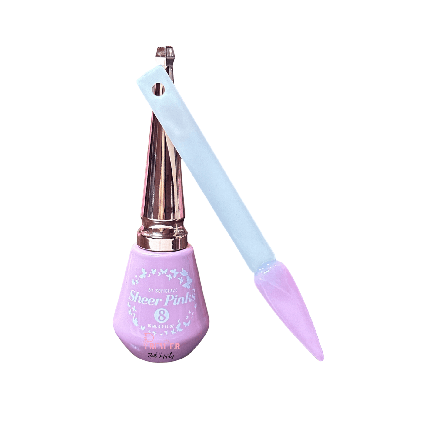 SofiGlaze Gelcolor Sheer Pink Pink Collectively 0.5 oz - #8 - Premier Nail Supply