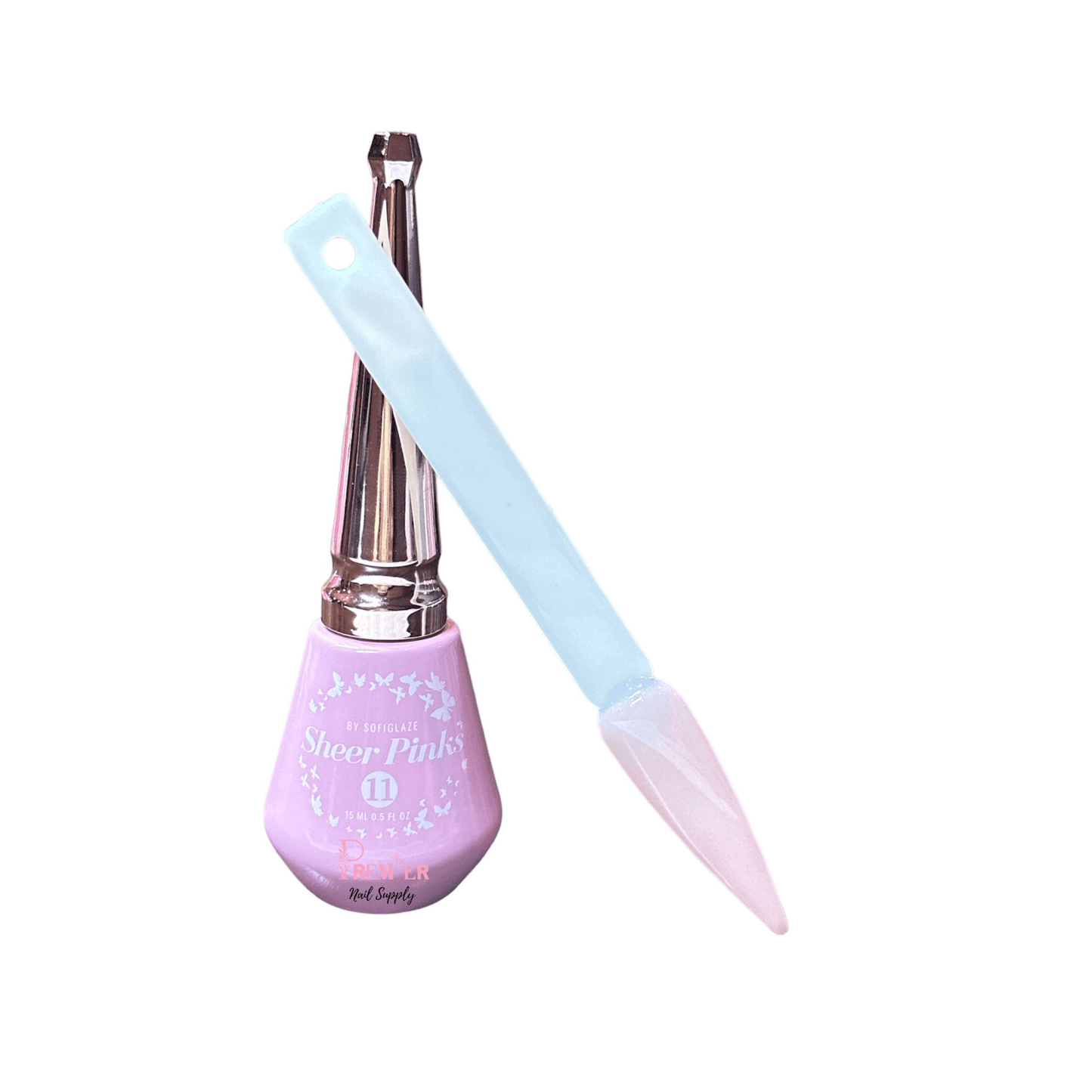SofiGlaze Gelcolor Sheer Pink Rosie Poise 0.5 oz - #11 - Premier Nail Supply