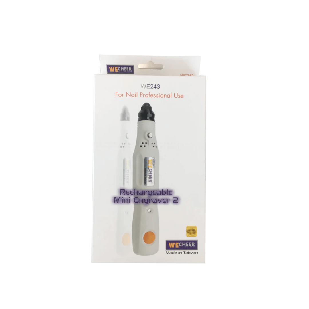 WeCheer Rechargeable Nail Drill White Mini Engraver 2 - #WE243-WHITE - Premier Nail Supply