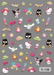Nail Sticker Hello Kitty and Kurumi #YL1168