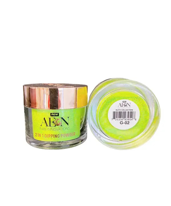 Aeon Two in one Powder - Dazzle Time 2 oz - #G-02 - Premier Nail Supply