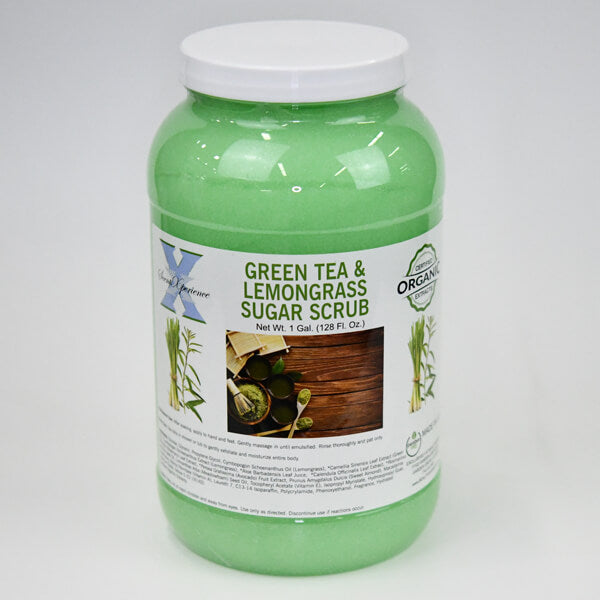 SCENT XPERIENCE Mani - Pedi Green Tea & Lemongrass Sugar Scrub 128 ft oz - Premier Nail Supply