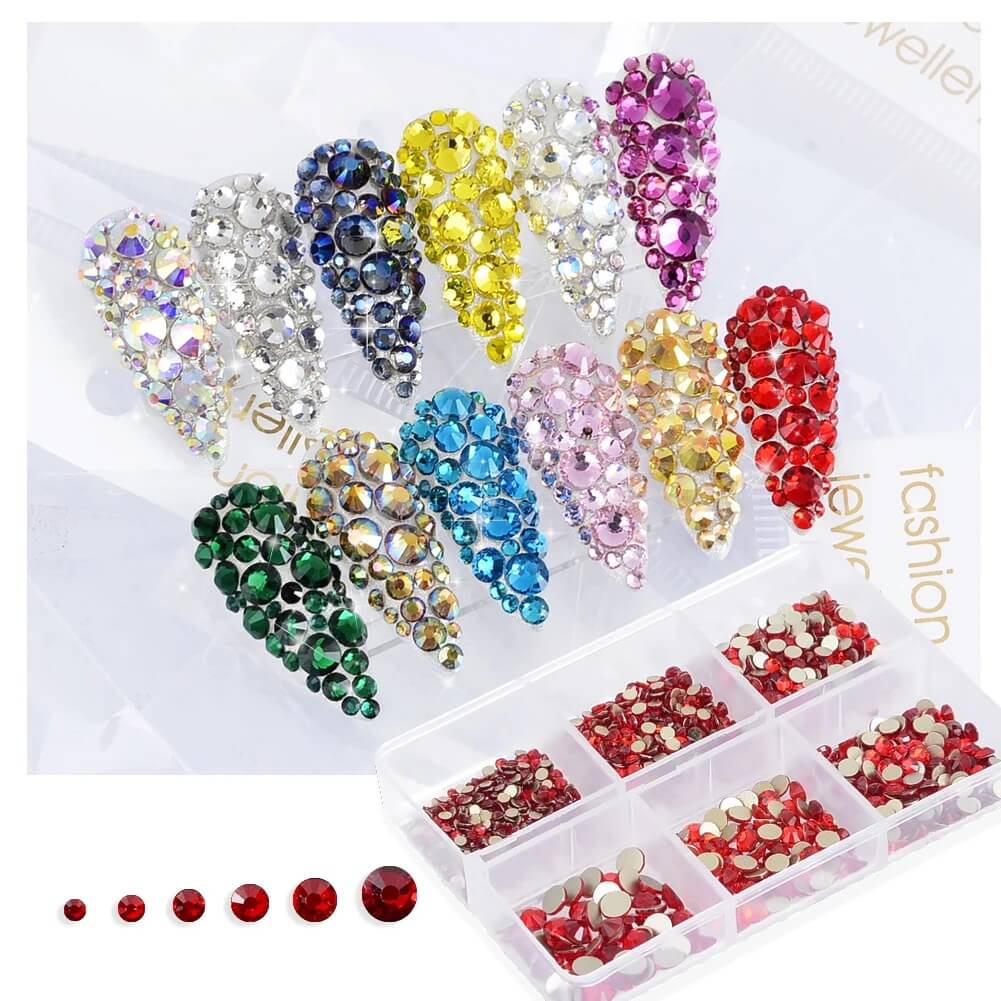 Nail Art Rhinestone Round Shape Flatback - Premier Nail Supply