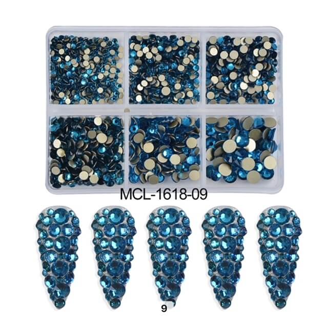 Nail Art Rhinestone Round Shape Flatback - Premier Nail Supply