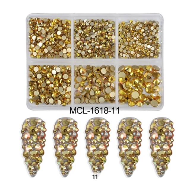 Nail Art Rhinestone Round Shape Flatback - Premier Nail Supply