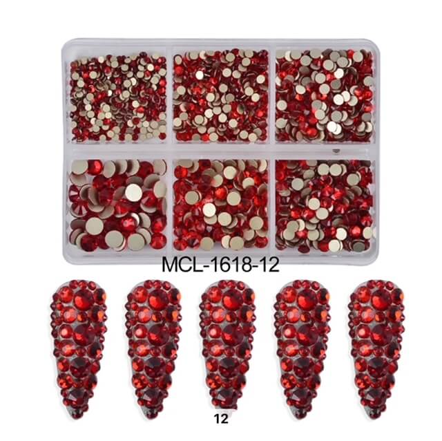 Nail Art Rhinestone Round Shape Flatback - Premier Nail Supply