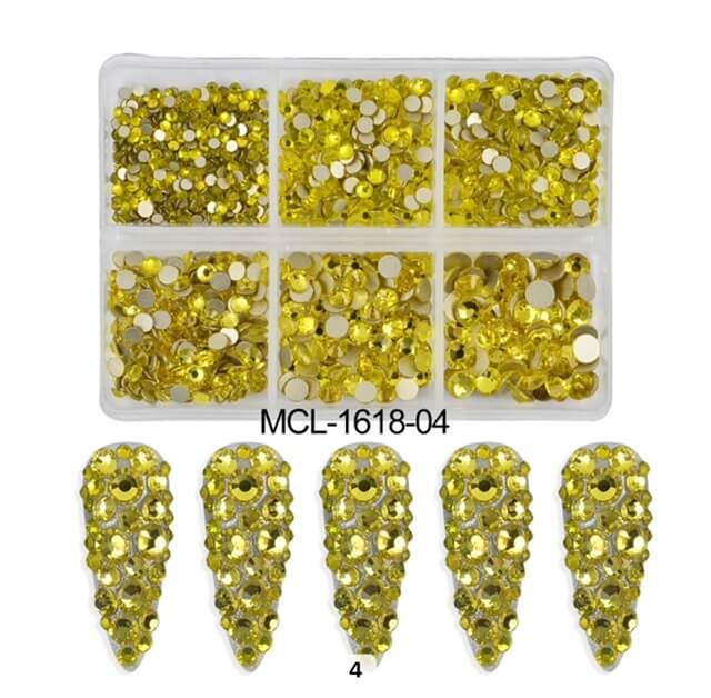 Nail Art Rhinestone Round Shape Flatback - Premier Nail Supply