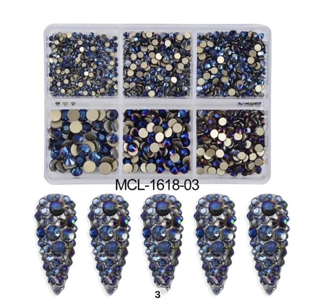 Nail Art Rhinestone Round Shape Flatback - Premier Nail Supply