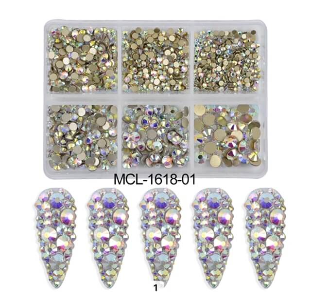 Nail Art Rhinestone Round Shape Flatback - Premier Nail Supply