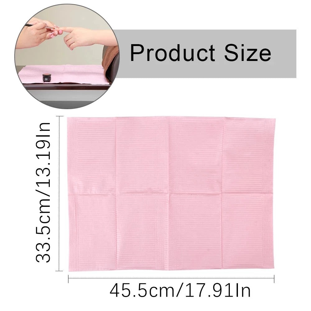 Disposable Dental, Nail, Tattoo Bib 125pcs/Bag - Premier Nail Supply