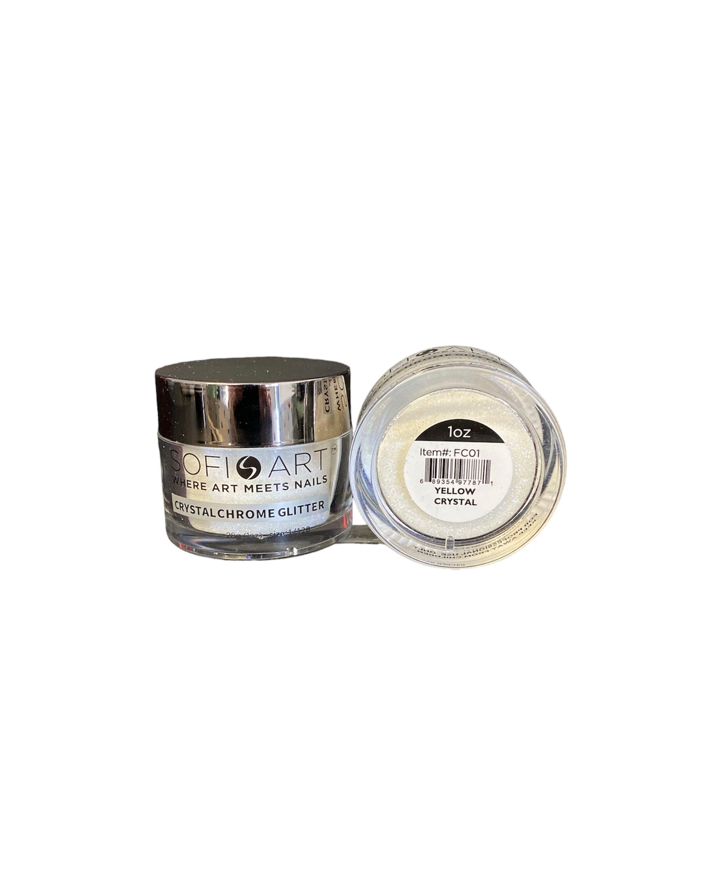 Sofi Art - Yellow Crystal Chrome Glitter 1 oz - #FC001 - Premier Nail Supply