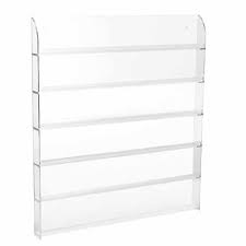 Acrylic Double Polish Rack Clear - Premier Nail Supply