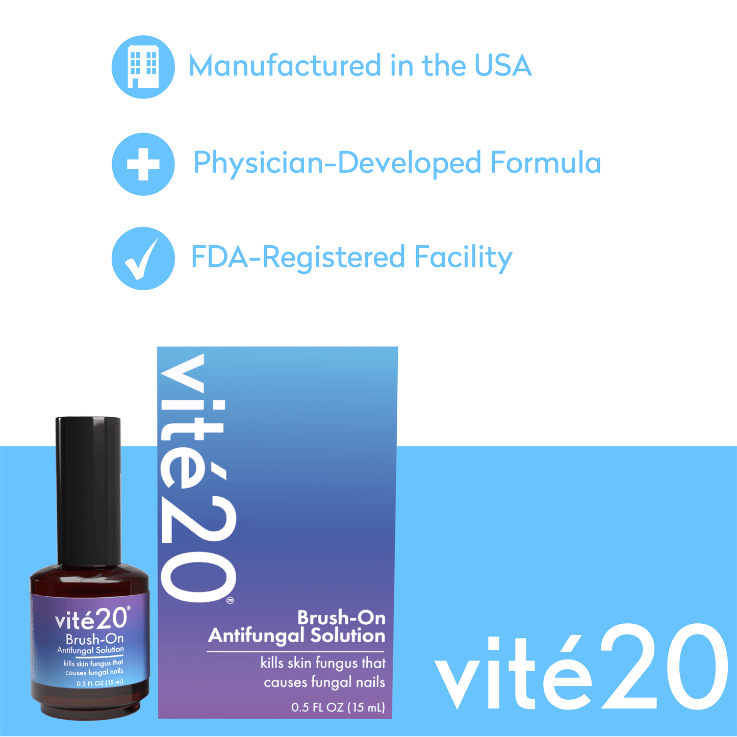 Vite 20 Brush-On Antifungal Solution 15ml