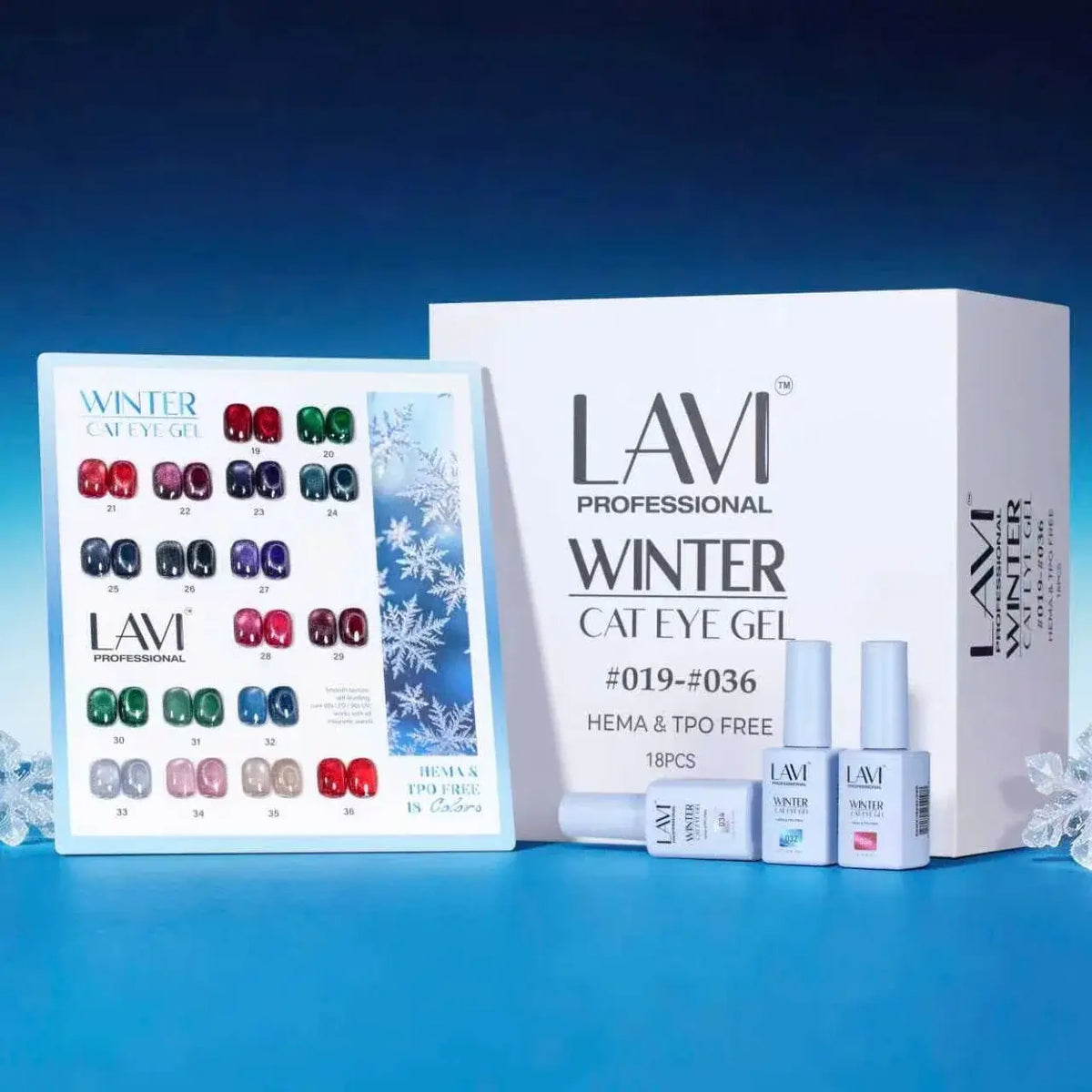 LAVI Cat Eye Gel Polish – Winter Collection (18 Colors) #019–#036