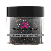 Glam & Glits Diamond Acrylic (Glitter) Onyx 1oz - DAC64 - Premier Nail Supply