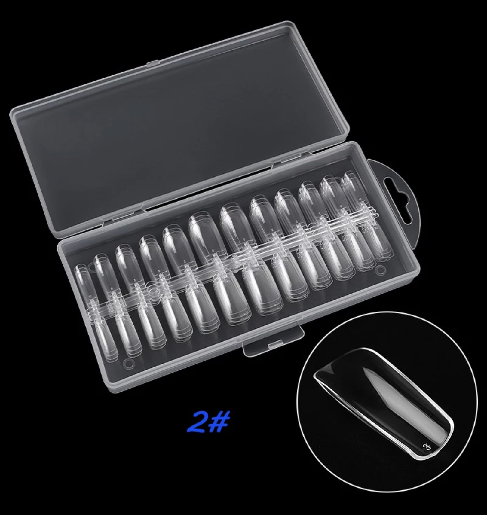 GelTip - Clear tip Regular Square - #CN006 - Premier Nail Supply