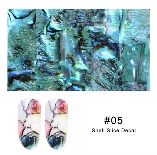 Green  Mable Seashell - Individual Pack #05 - Premier Nail Supply