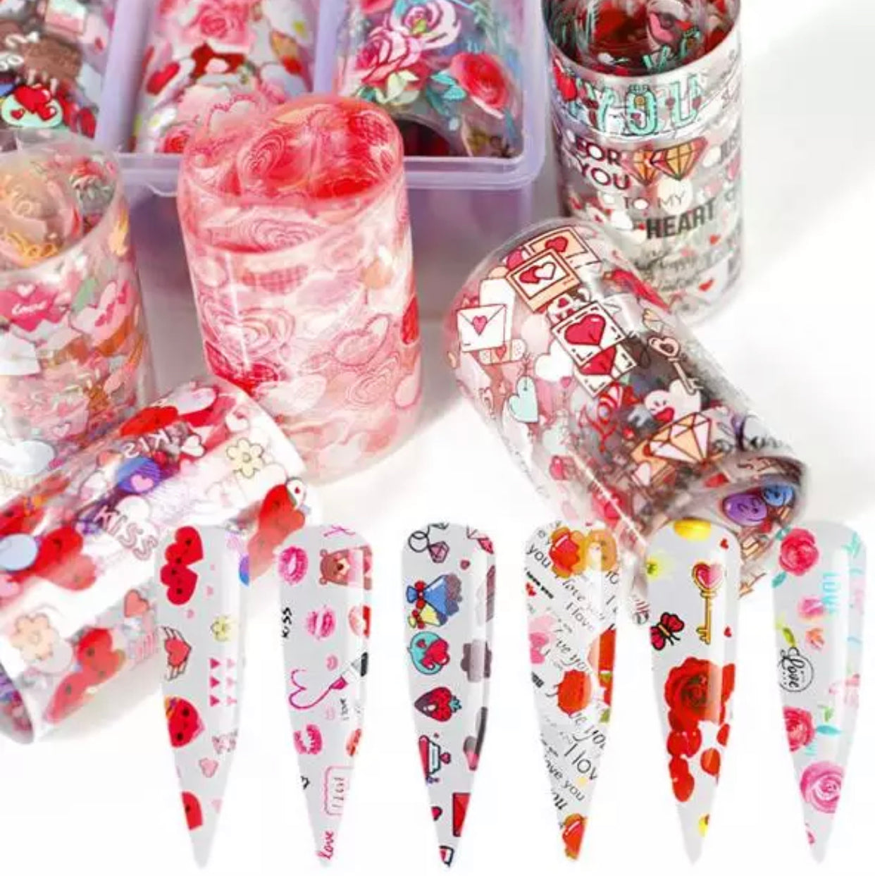 Mix Hearts - Love Valentines Design XKZ 32-03 - Premier Nail Supply