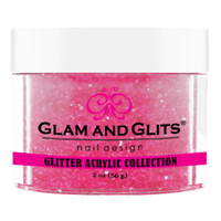 Glam & Glits - Glitter Acrylic Powder - Electric Magenta 2oz - GAC36 - Premier Nail Supply