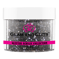 Glam & Glits - Glitter Acrylic Powder - Gunmetal 2oz - GAC34 - Premier Nail Supply