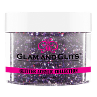 Glam & Glits - Glitter Acrylic Powder - Black Berry 2oz - GAC42 - Premier Nail Supply