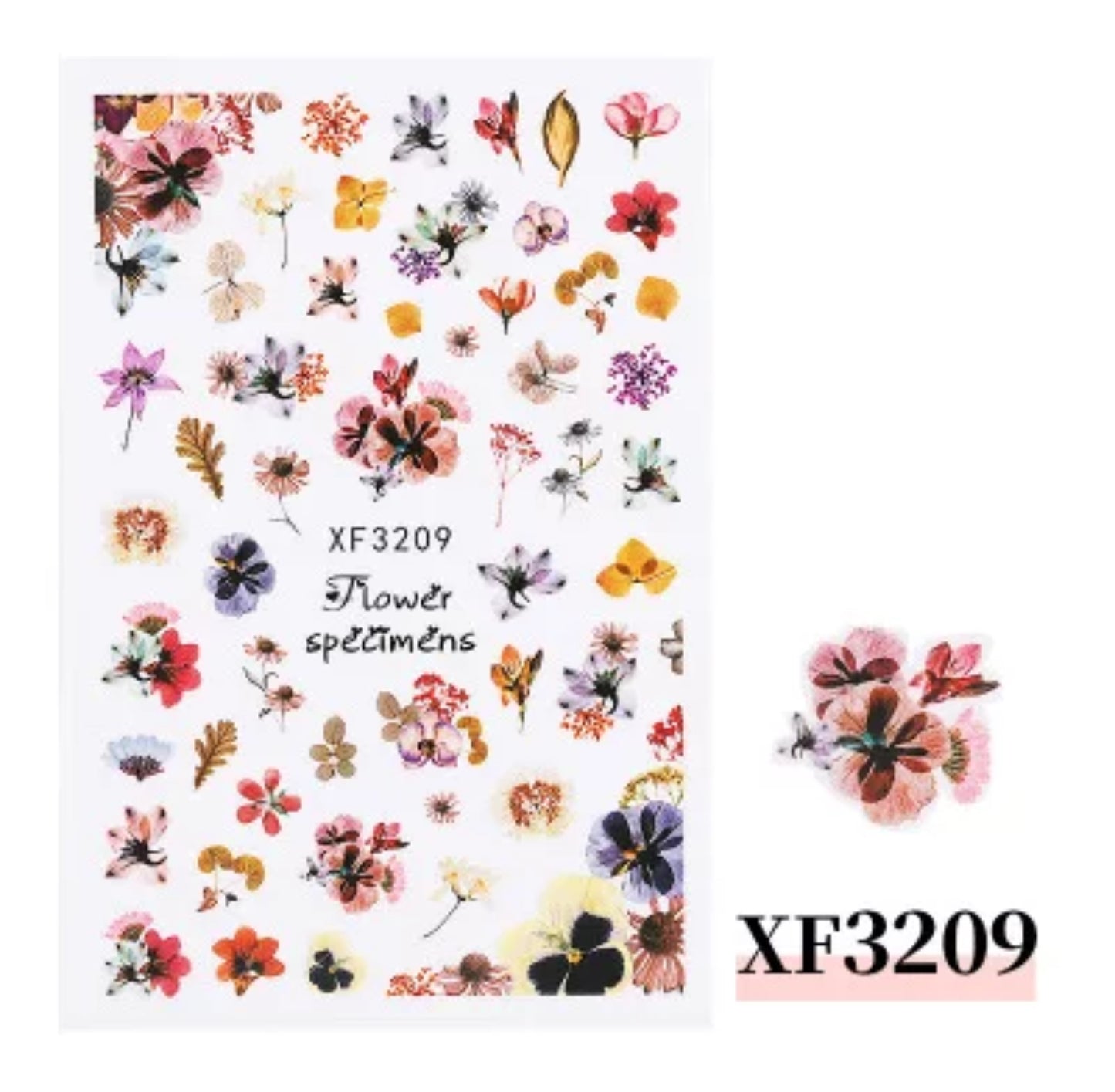 Colorful Flower XF3209 - Premier Nail Supply