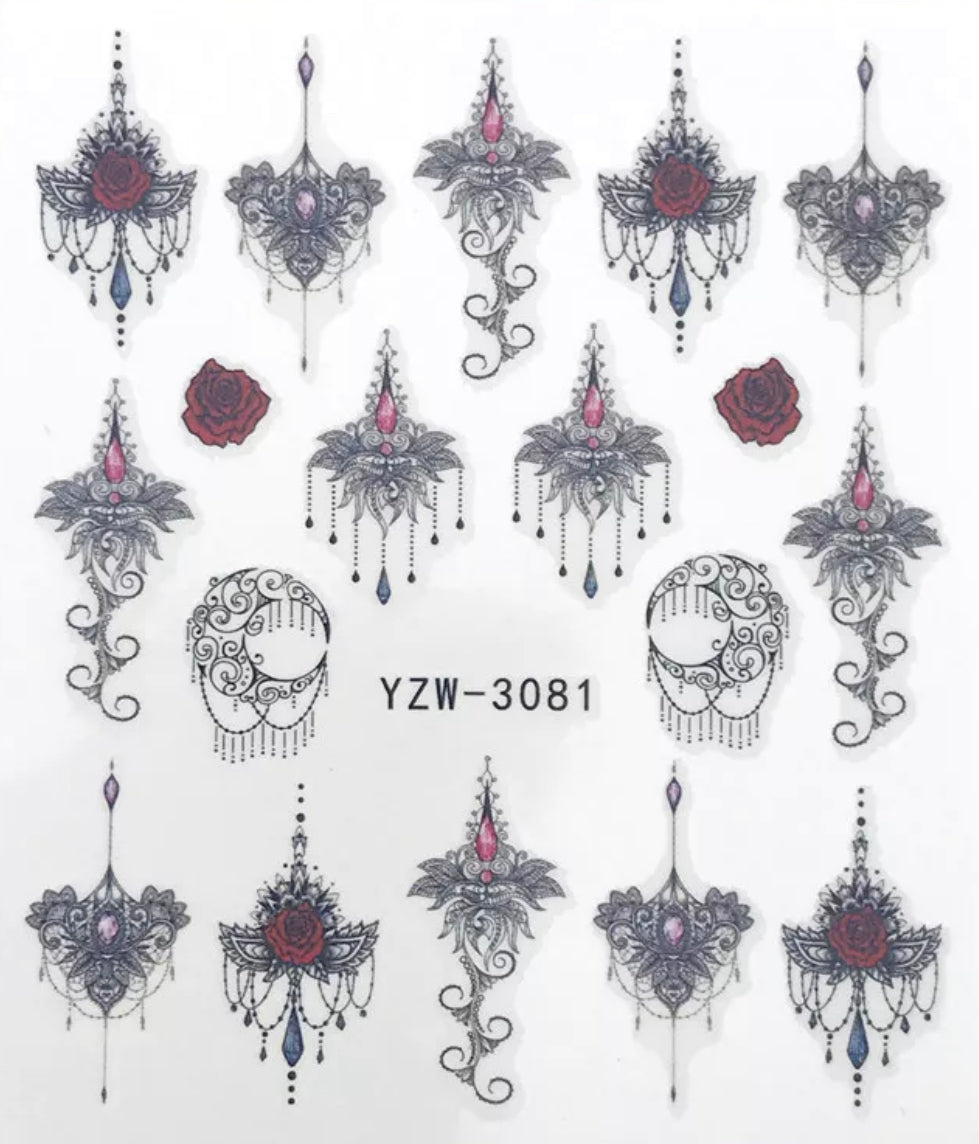 Single Sheet Hot Charm Printing YZW-3081 - Premier Nail Supply