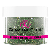 Glam & Glits - Glitter Acrylic Powder - Sea Green 2oz - GAC10 - Premier Nail Supply