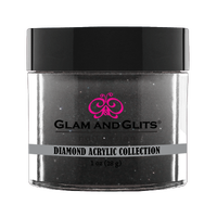 Glam & Glits Diamond Acrylic (Shimmer) Black Lace 1oz - DAC79 - Premier Nail Supply