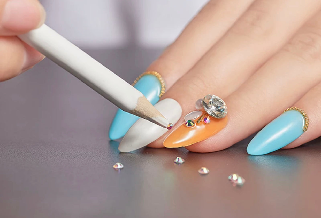 White Wax Picking Rhinestone - Premier Nail Supply