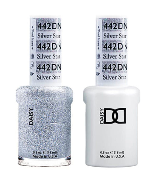 DND  Gelcolor - Silver Star 0.5 oz - #DD442 - Premier Nail Supply