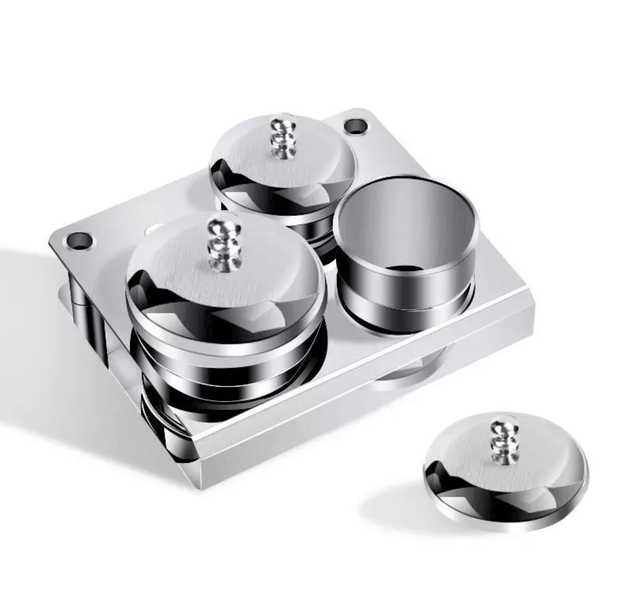 Stainless Steel Jar for Nail Art 3 pcs./ set - Premier Nail Supply