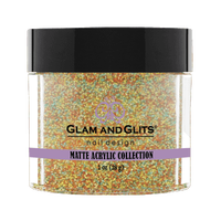 Glam & Glits Matte Acrylic Powder Butterscotch 1oz - MAT635 - Premier Nail Supply