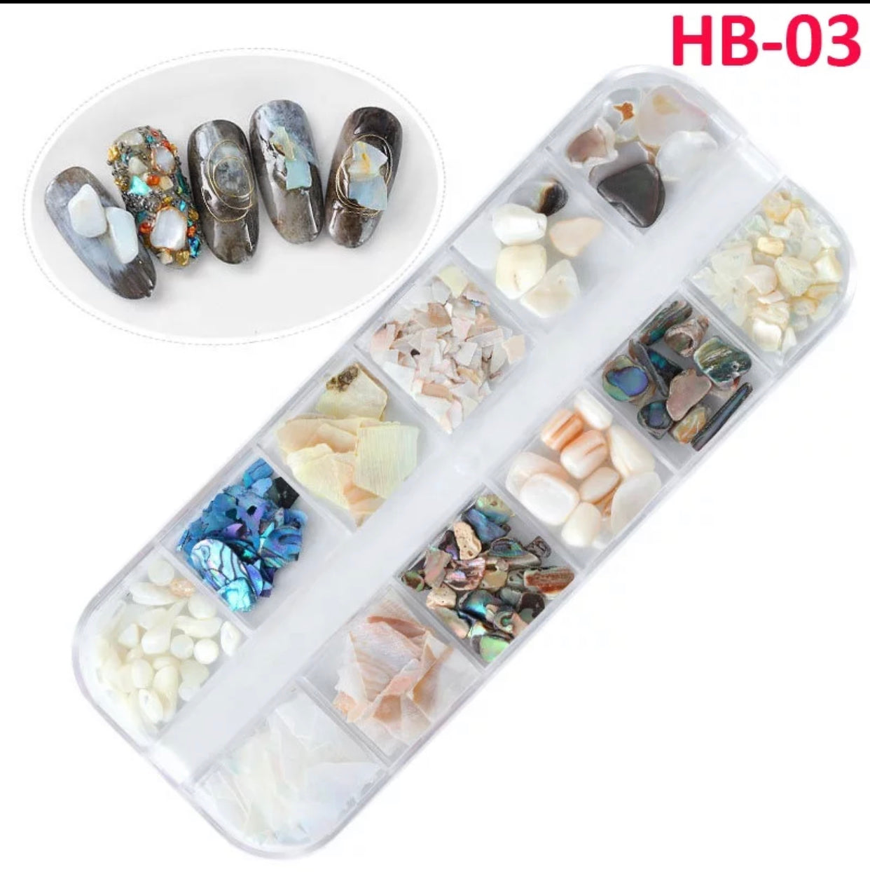Fashion Seashells Jewelry 3D Charms Nail Art Design HB - Premier Nail Supply