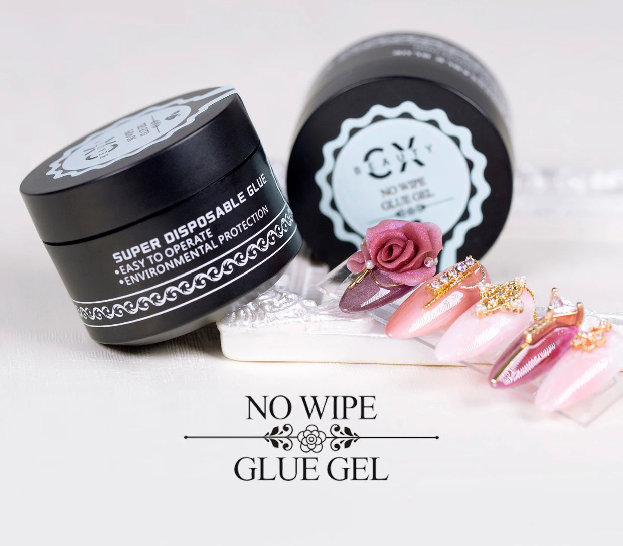 No Wipe Rhinestone Gel #GA001 - Premier Nail Supply