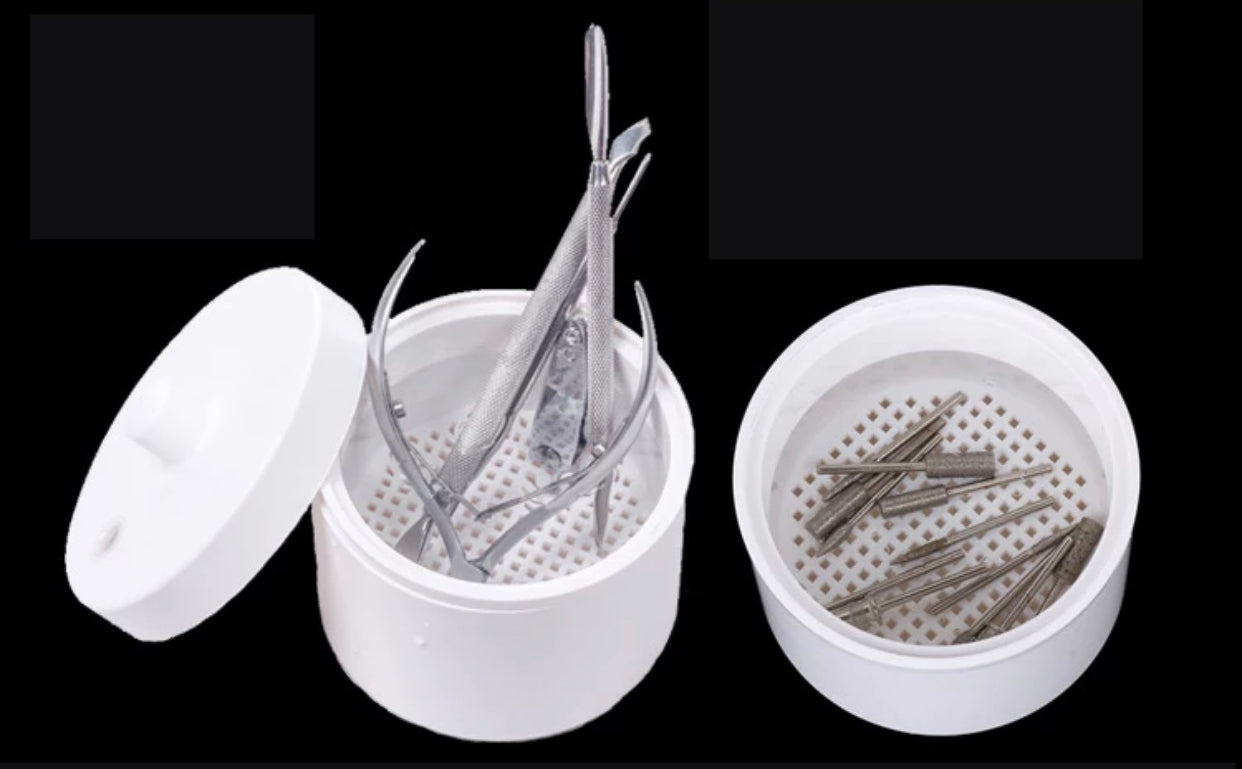 Sterilize Manicure Tool Jar with lip - #PSJ20 - Premier Nail Supply